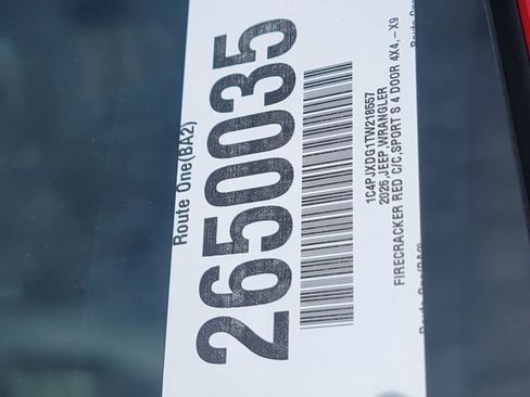 New 2026 Jeep Wrangler Sport S image 38