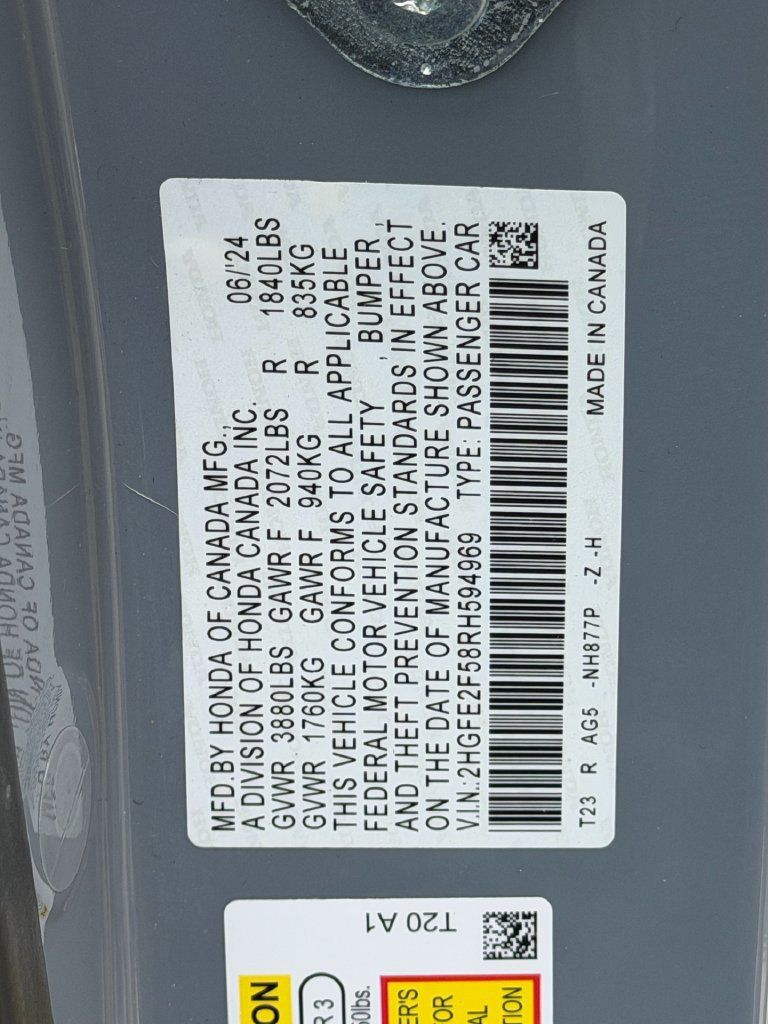 Used 2024 Honda Civic Sport image 9