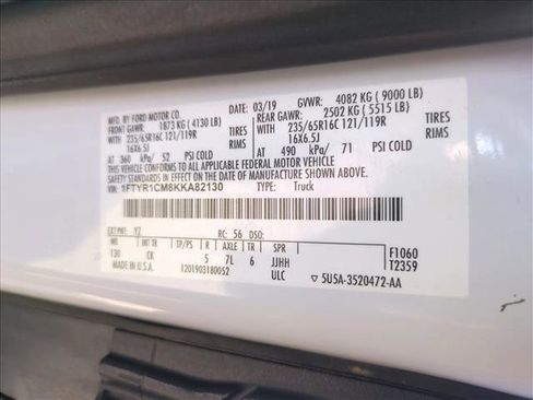 Used 2019 Ford Transit 250 130 Medium Roof image 23