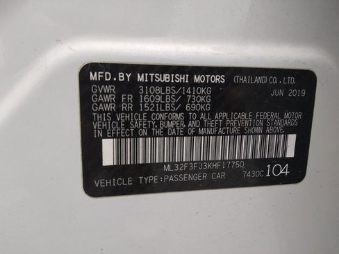Used 2019 Mitsubishi Mirage G4 ES image 33