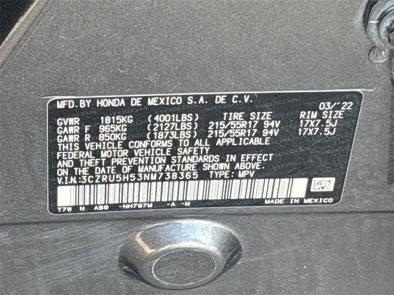 Used 2022 Honda HR-V EX image 31