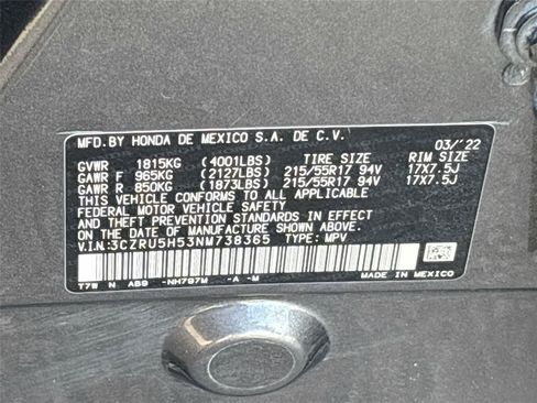 Used 2022 Honda HR-V EX image 31