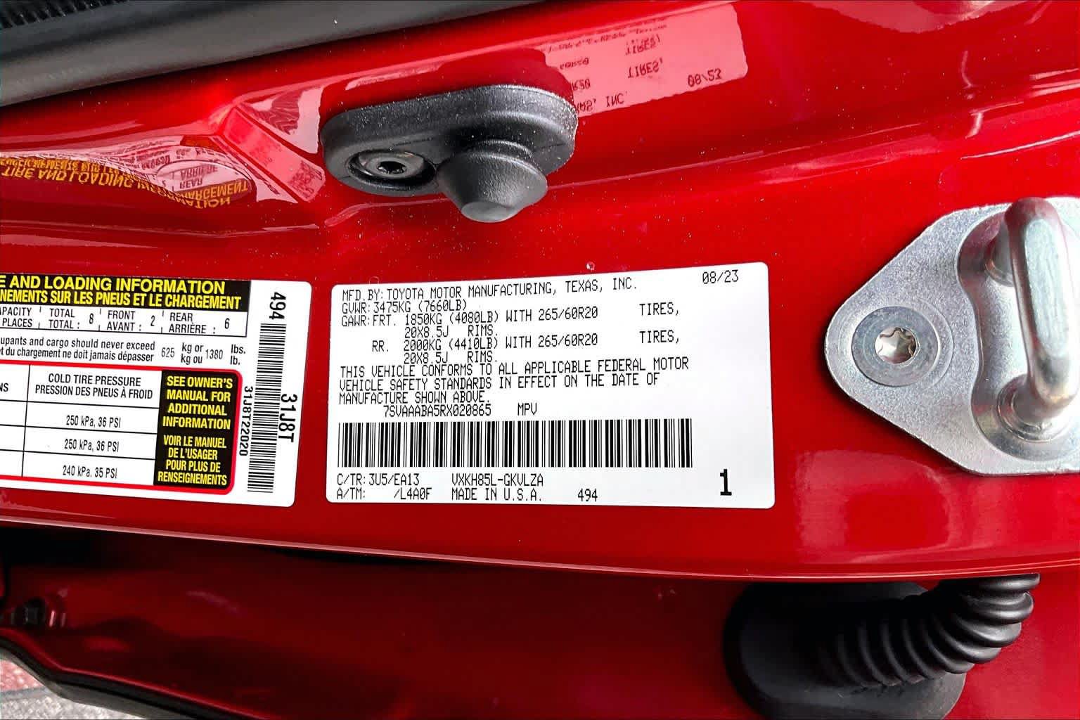 Certified 2024 Toyota Sequoia Limited w/ TRD Off-Road Package AWD/4WD image 34