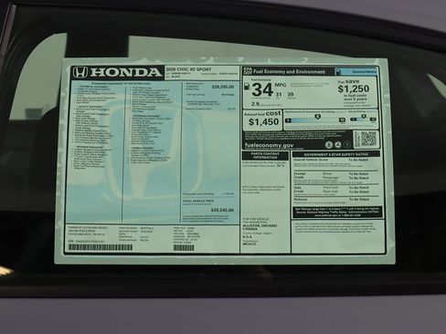 New 2026 Honda Civic Sport image 23