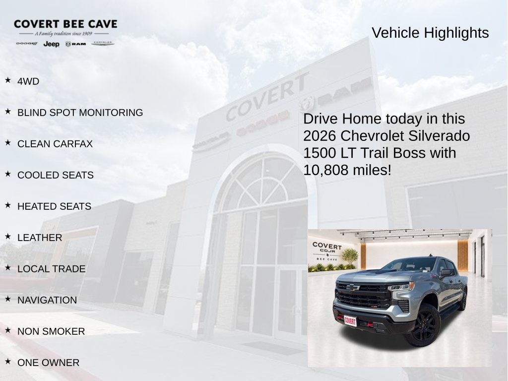 Used 2026 Chevrolet Silverado 1500 LT Trail Boss w/ Convenience Package II AWD/4WD image 6