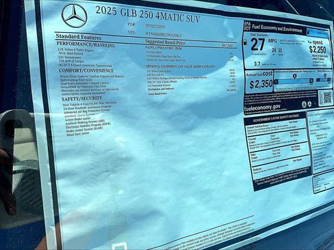 New 2025 Mercedes-Benz GLB 250 GLB 250 image 17