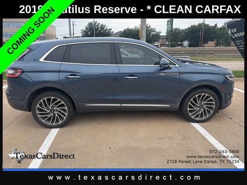 Used 2019 Lincoln Nautilus Reserve AWD/4WD image 1
