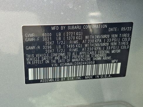 Used 2022 Subaru Ascent Limited w/ Technology Package AWD/4WD image 25
