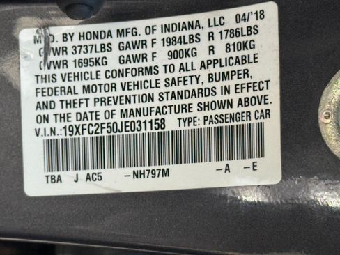 Used 2018 Honda Civic LX image 37