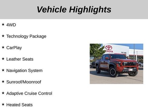 Certified 2025 Toyota Tacoma TRD Off-Road w/ TRD Off Road Premium Package AWD/4WD image 5