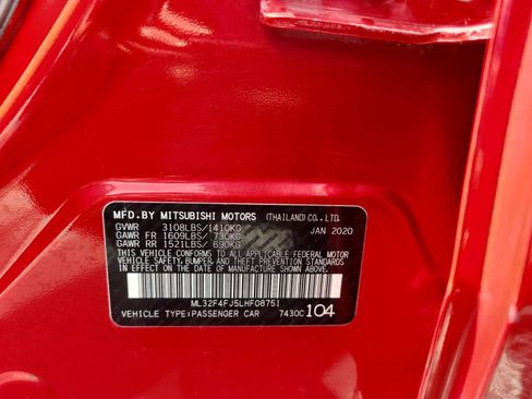 Used 2020 Mitsubishi Mirage G4 LE FWD image 24