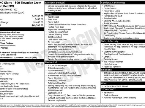 Used 2021 GMC Sierra 1500 Elevation image 36