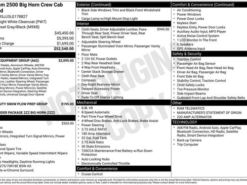 Used 2020 RAM 2500 Big Horn w/ Level 1 Equipment Group image 43