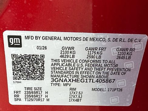 New 2026 Chevrolet Equinox LT w/ Safety and Technology Package image 23