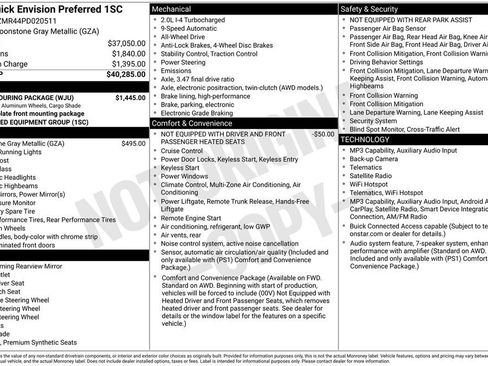 Used 2023 Buick Envision Preferred w/ Sport Touring Package AWD/4WD image 16