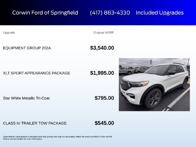 Used 2024 Ford Explorer XLT w/ Equipment Group 202A AWD/4WD image 6
