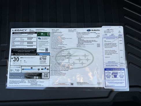 New 2025 Subaru Legacy Premium image 33