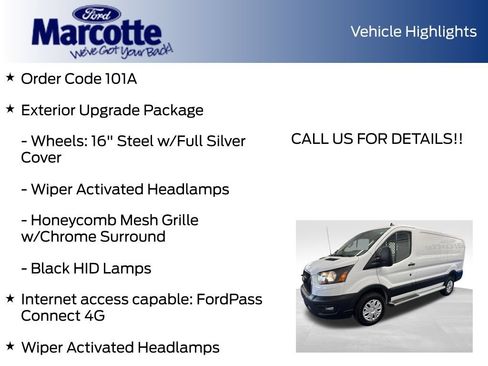 Used 2025 Ford Transit 250 Low Roof w/ Exterior Upgrade Package RWD image 9