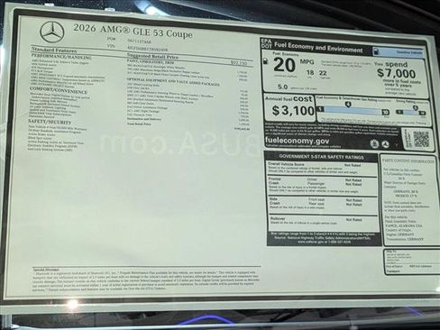 New 2026 Mercedes-Benz GLE 53 AMG 4MATIC Coupe image 19