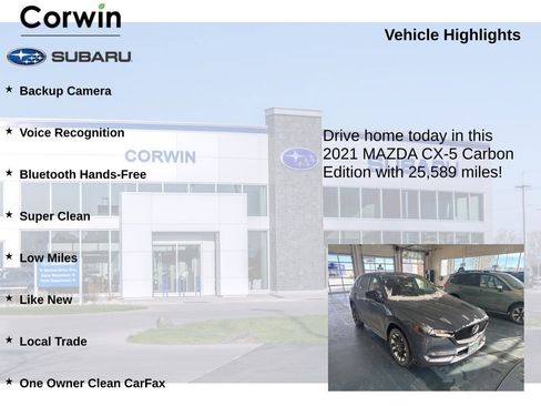 Used 2021 MAZDA CX-5 Carbon Edition image 6