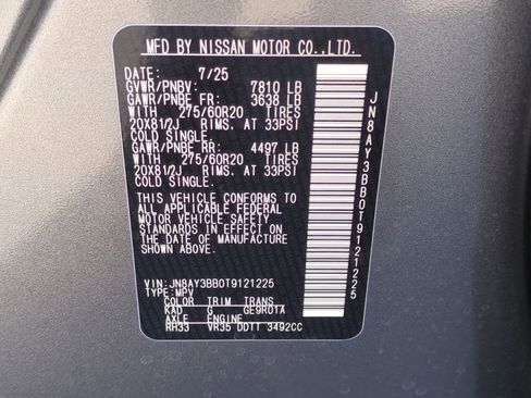 New 2026 Nissan Armada SL w/ Captain's Chari Seat Package image 20