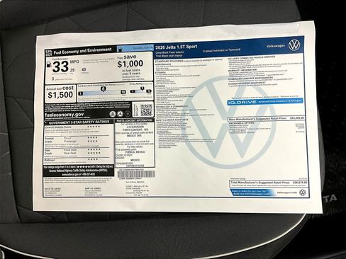 New 2026 Volkswagen Jetta Sport image 30