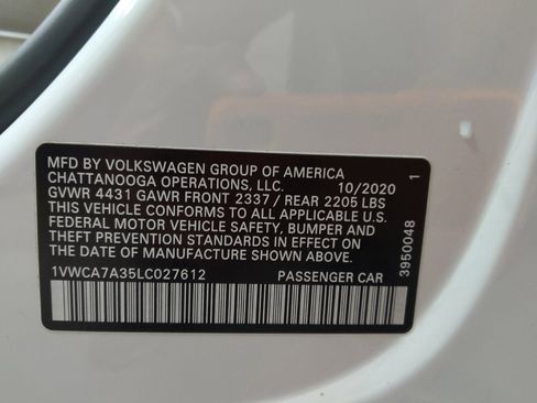 Used 2020 Volkswagen Passat 2.0T SEL FWD image 33