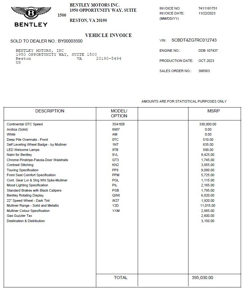 Used 2024 Bentley Continental GT Speed AWD/4WD image 27