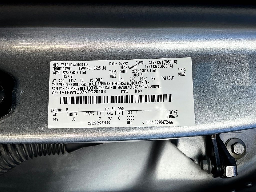 Used 2022 Ford F150 XLT w/ Equipment Group 302A High AWD/4WD image 23