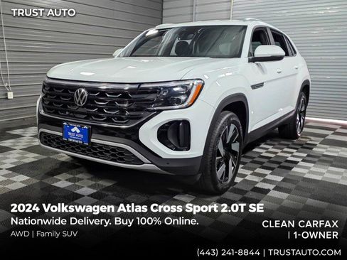 Used 2024 Volkswagen Atlas Cross Sport SE AWD/4WD image 1