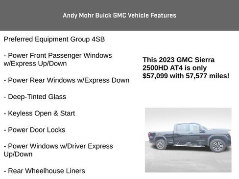 Used 2023 GMC Sierra 2500 AT4 w/ AT4 Preferred Package AWD/4WD image 12