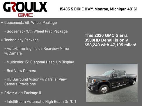 Used 2020 GMC Sierra 3500 Denali w/ Denali Ultimate Package AWD/4WD image 32