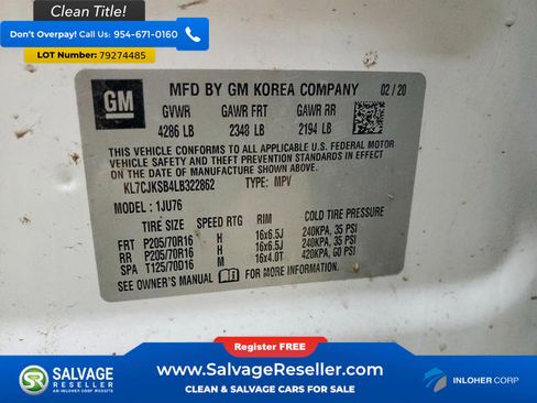 Used 2020 Chevrolet Trax LS w/ Tint and Cruise Package image 17