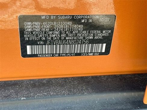 Used 2022 Subaru WRX GT image 35