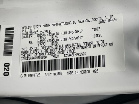 Certified 2024 Toyota Tacoma SR5 image 35