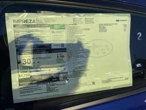 New 2025 Subaru Impreza 2.0i image 10