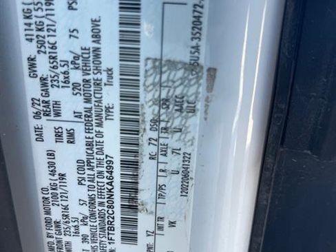 Used 2022 Ford Transit 250 Medium Roof AWD w/ Load Area Protection Package image 9