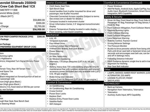 Used 2026 Chevrolet Silverado 2500 Custom w/ Snow Plow Prep/Camper Package AWD/4WD image 4