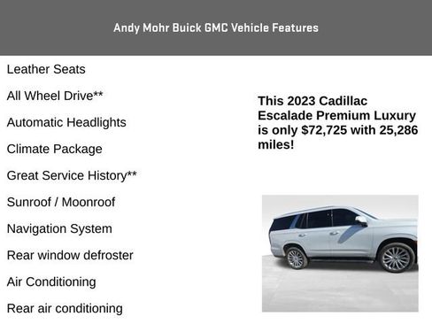 Used 2023 Cadillac Escalade Premium Luxury AWD/4WD image 8