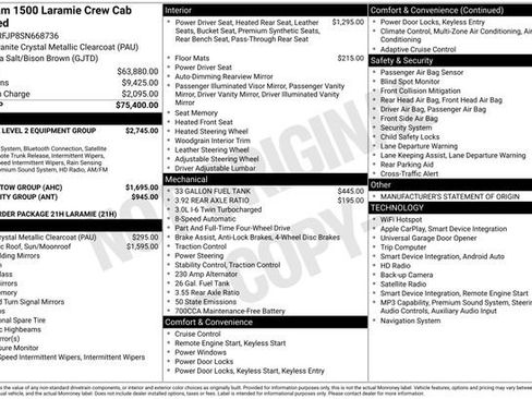 Used 2025 RAM 1500 Laramie AWD/4WD image 34