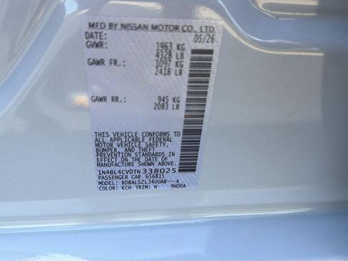 New 2026 Nissan Altima 2.5 SR w/ SR Premium Package FWD image 36