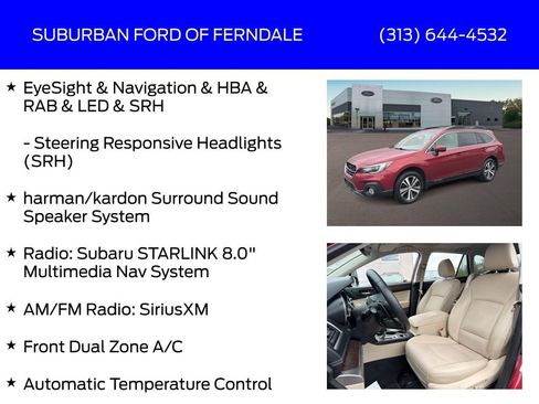 Used 2018 Subaru Outback 2.5i Limited AWD/4WD image 9