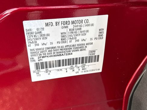 Certified 2022 Ford Edge Titanium image 17