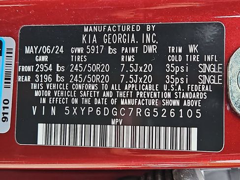Used 2024 Kia Telluride S w/ S Sunroof Package AWD/4WD image 31