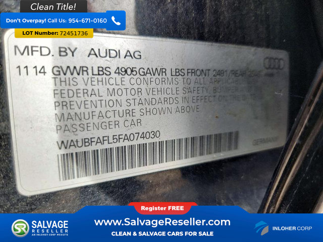 Used 2015 Audi A4 2.0T Premium AWD/4WD image 16