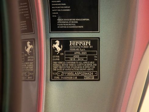 Certified 2023 Ferrari 296 GTB RWD image 26