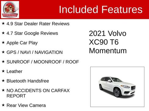 Used 2021 Volvo XC90 T6 Momentum w/ Climate Package AWD/4WD image 4