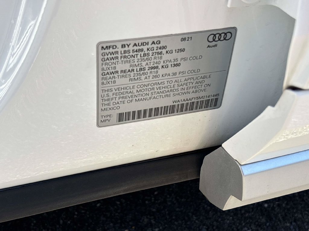 Used 2021 Audi Q5 2.0T Premium w/ Convenience Package AWD/4WD image 32