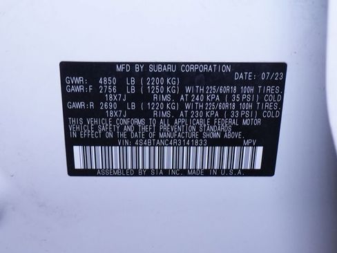 Used 2024 Subaru Outback Limited image 45