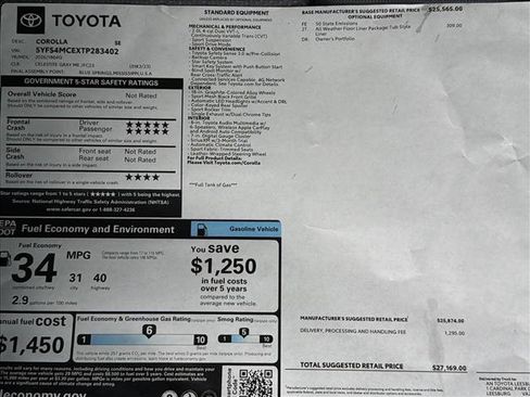 New 2026 Toyota Corolla SE FWD image 24